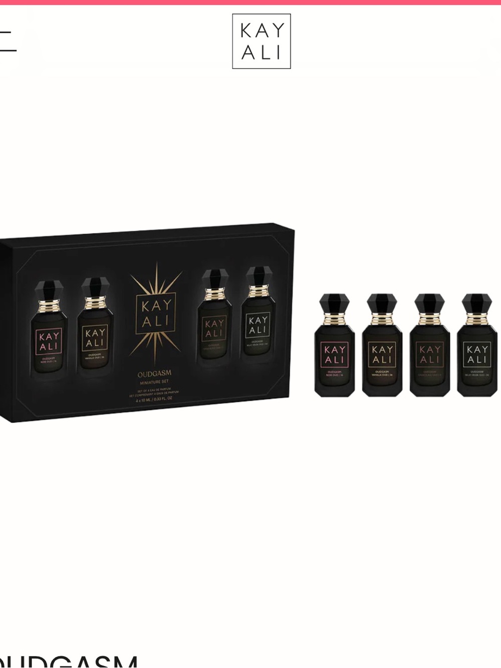 Kay Ali Oudgasm Miniature Set Cafe 19 Rose 16 Tobacco 04 & Vanilla 36 Oud - Picture 2 of 6